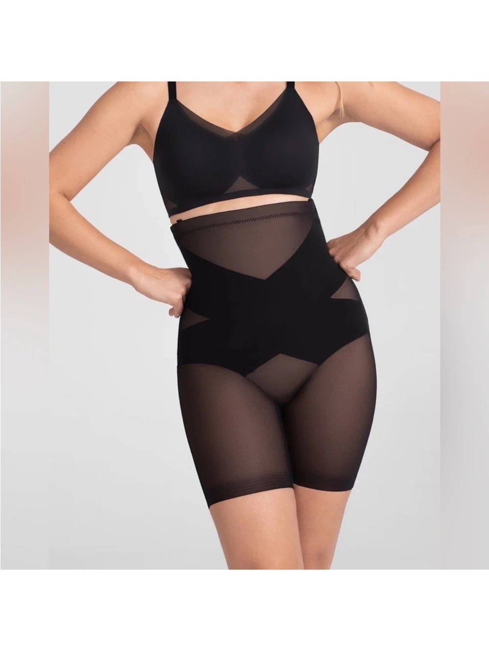 Honeylove black runway SuperPower shapewear slimming sculpt Short size 2X